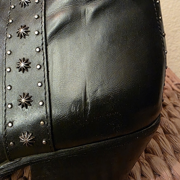 Sam Edelman Black Studded Ankle Boots - Picture 11 of 13